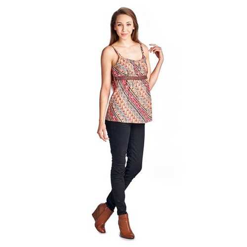 Women's Floral Printed Lace Tank