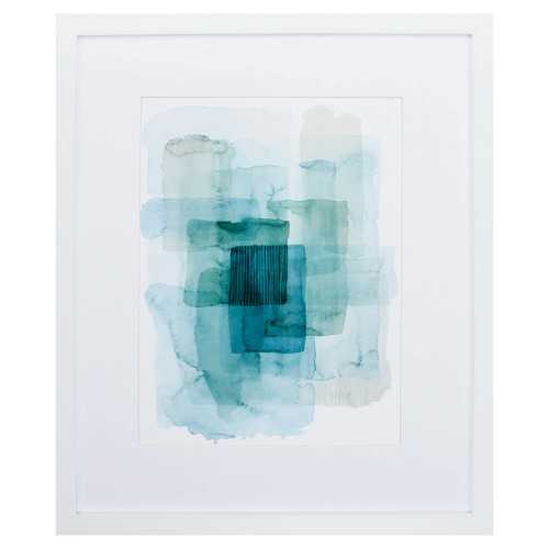 30" X 36" White Frame Wave Spector II