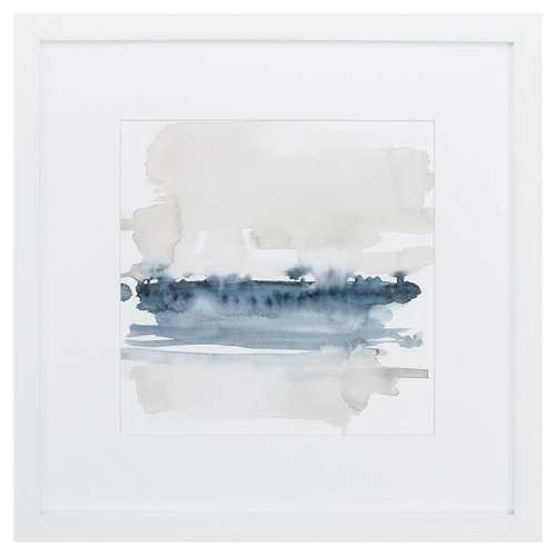 27" X 27" White Frame Earth Horizon Iv