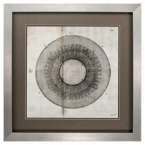 26" X 26" Silver Frame Custom Cross Cut II