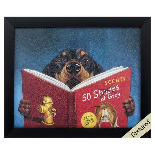 11" X 9" Black Frame 50 Scents Of Gray