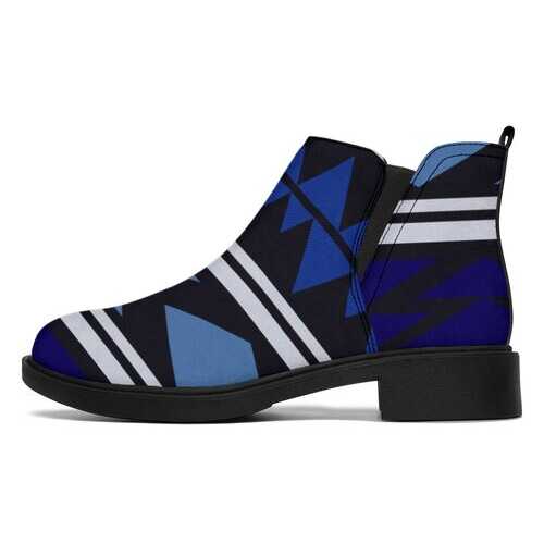 Womens Boots, Blue Stripe Aztec Style Ankle Boots