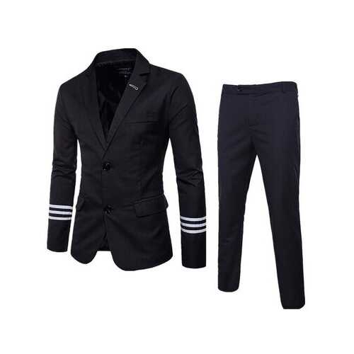 Two Pieces Suit Lapel Collar Slim Fit Business Suit Wedding Dress Suit for Men